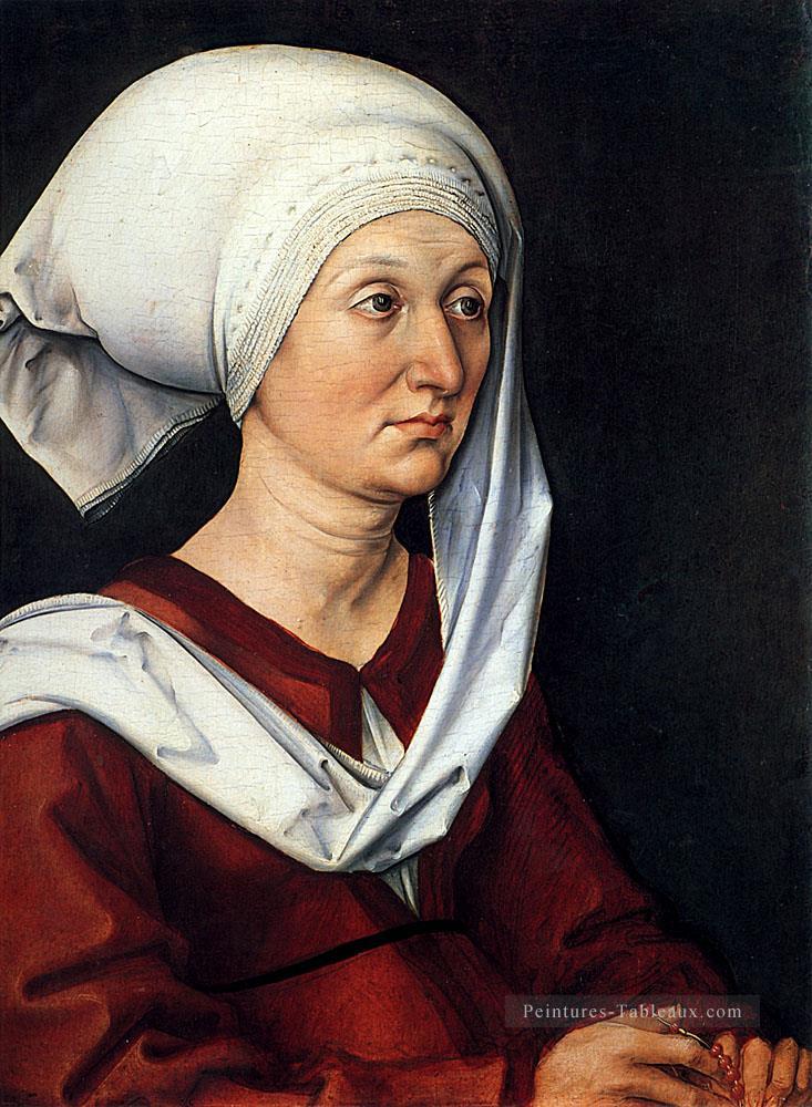 Portrait de Barbara Durer Nothern Renaissance Albrecht Dürer Peintures à l'huile